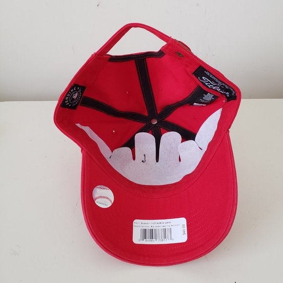 Washington Nationals Hat Cap Strap Back Titleist Golf Red MLB Baseball Mens New - Picture 7 of 9